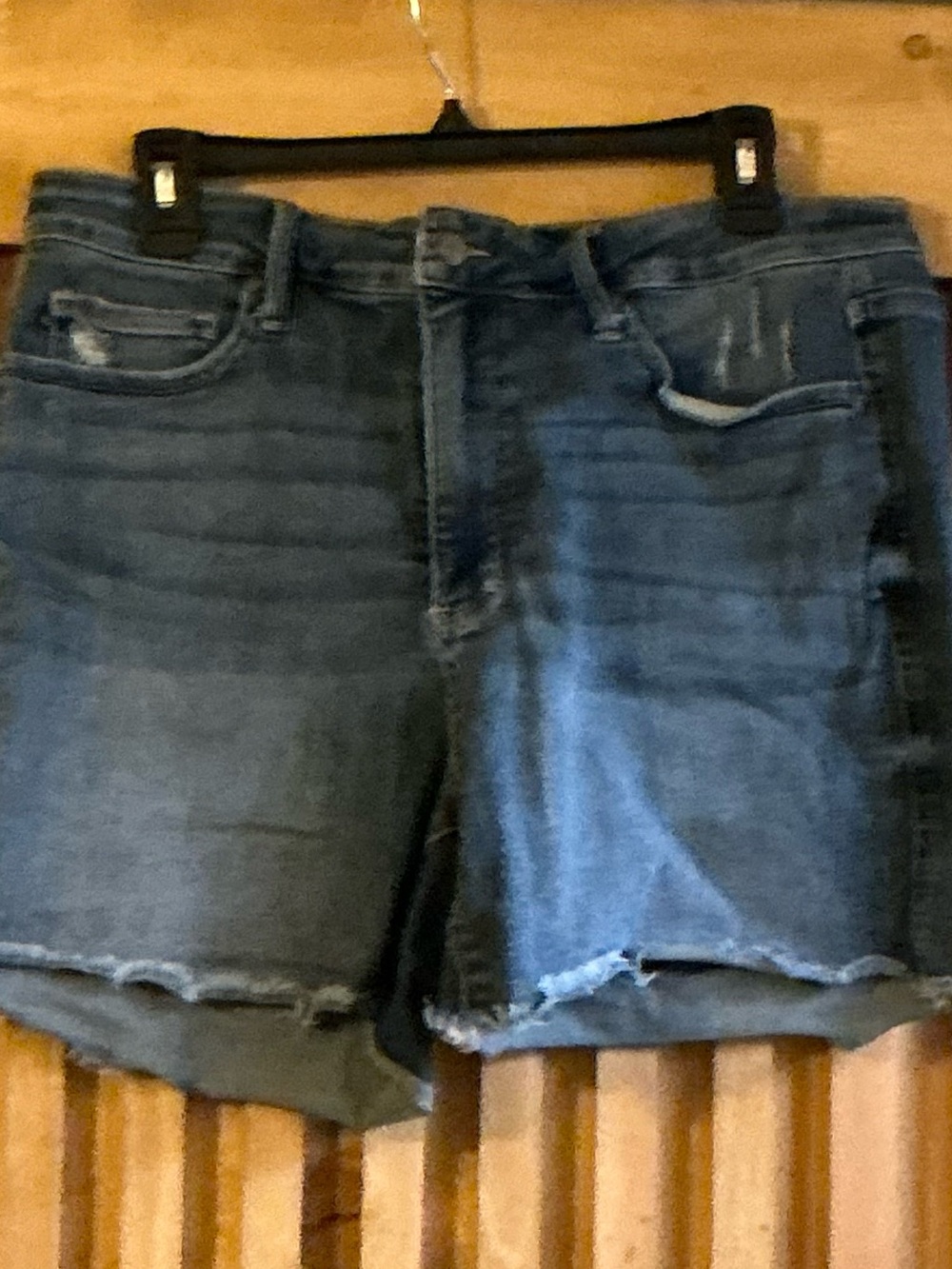 Judy Blue Light Blue Distressed Denim Shorts